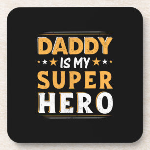 Opa-Geschenk Daddy ist mein Super-Held Getränkeuntersetzer