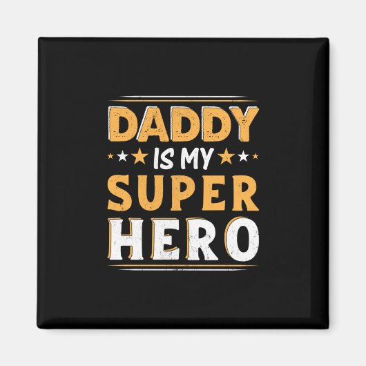 Opa-Geschenk | Daddy ist mein Super-Held Magnet (Vorne)