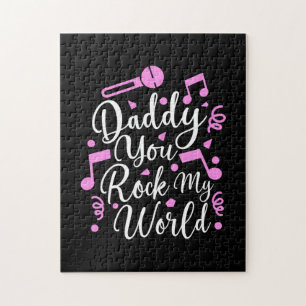 Opa-Geschenk   Daddy You Rock My World Puzzle