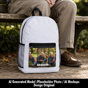 Opa Geschenk für den ersten Mal Opa Bedruckter Rucksack