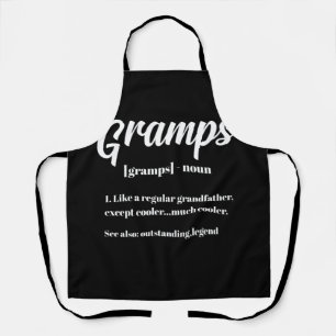 Opa-Geschenk für Gramps - Tag der Definitionen von Schürze