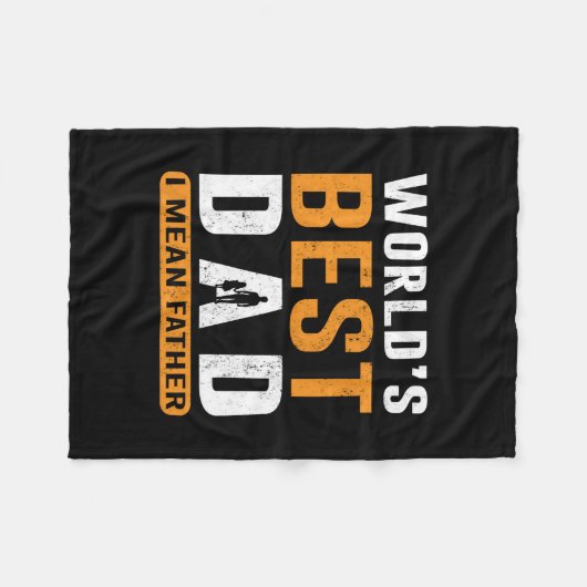 Opa-Geschenk | I Gemein Vater Fleecedecke (Vorderseite (Horizontal))