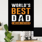 Opa-Geschenk | I Gemein Vater Poster (Heimbüro)