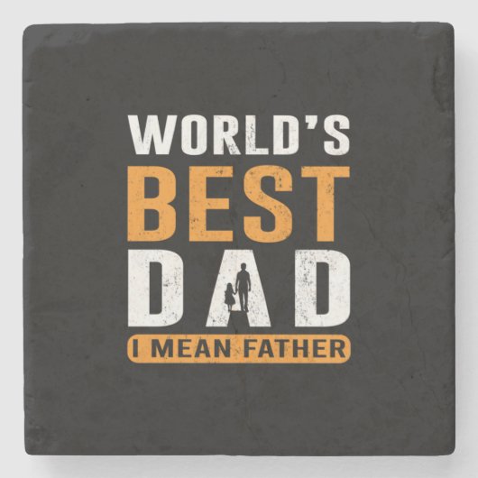Opa-Geschenk | I Gemein Vater Steinuntersetzer (Vorderseite)