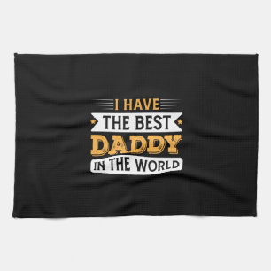 Opa-Geschenk Ich habe den besten Papa der Welt Geschirrtuch