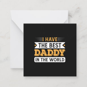 Opa-Geschenk   Ich habe den besten Papa der Welt Mitteilungskarte