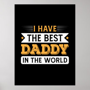 Opa-Geschenk   Ich habe den besten Papa der Welt Poster