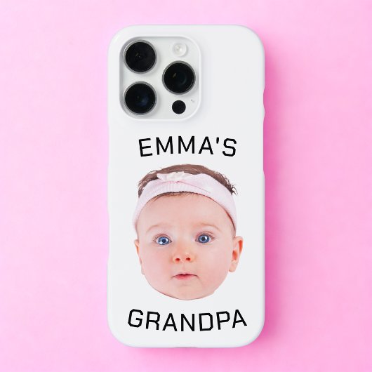 Opa-Geschenk, individuelles BabyGesicht, Foto-Gesc iPhone Hülle
