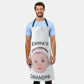 Opa-Geschenk, individuelles BabyGesicht, Foto-Gesc Schürze (Getragen)
