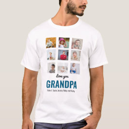 Opa-Geschenk | Liebe You Papa Foto T - Shirt