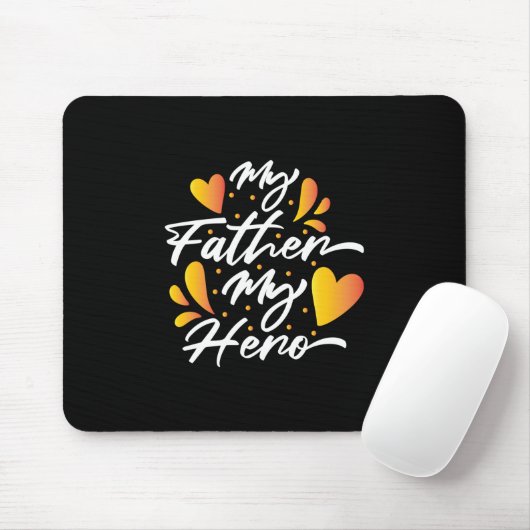 Opa-Geschenk | Mein Vater mein Held Mousepad (Mit Mouse)