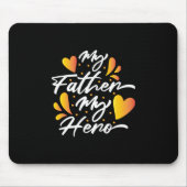 Opa-Geschenk | Mein Vater mein Held Mousepad (Vorne)