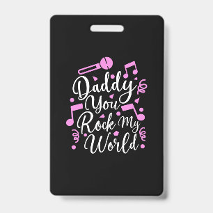 Opa-Geschenk Papa, du rockst meine Welt Ausweis