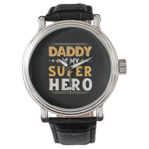 Opa-Geschenk   Papa ist mein Superheld Armbanduhr