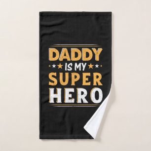 Opa Geschenk Papa ist mein Superheld Handtuch