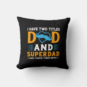 Opa-Geschenk Papa und Super-Papa Kissen