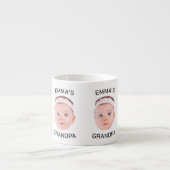 Opa-Geschenk-Tasse, Custom Baby Face, Foto-Geschen Espressotasse (Vorderseite)