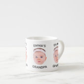 Opa-Geschenk-Tasse, Custom Baby Face, Foto-Geschen Espressotasse (Vorderseite Rechts)