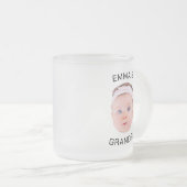 Opa-Geschenk-Tasse, Custom Baby Face, Foto-Geschen Mattglastasse (VorderseiteRechts)