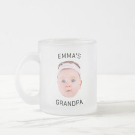 Opa-Geschenk-Tasse, Custom Baby Face, Foto-Geschen Mattglastasse