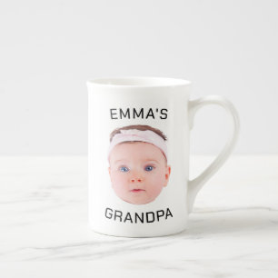 Opa-Geschenk-Tasse, Custom Baby Face, Foto-Geschen Porzellantasse