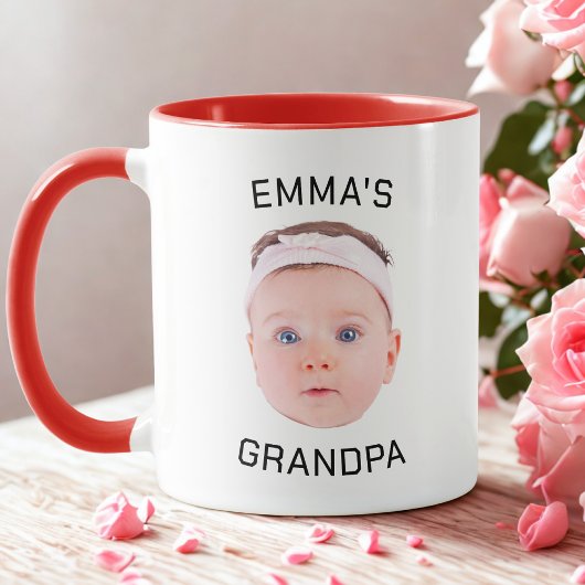 Opa-Geschenk-Tasse, Custom Baby Face, Foto-Geschen Tasse