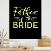 Opa-Geschenk | Vater der Braut Poster (Küche)