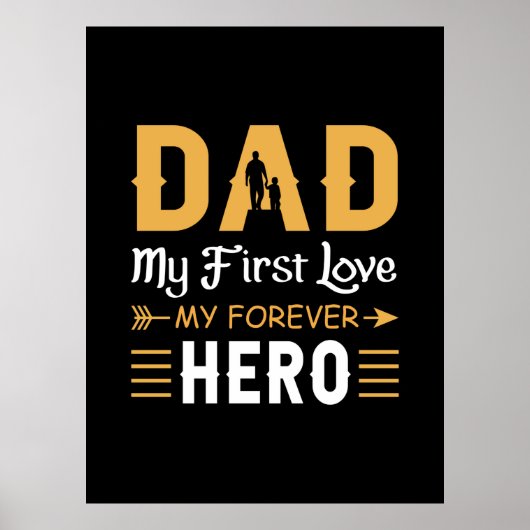 Opa-Geschenk | Vater Mein ewiger Held Poster (Vorne)