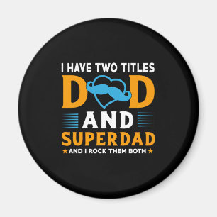 Opa-Geschenk Vater und Super-Vater Magnet