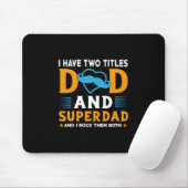 Opa-Geschenk | Vater und Super-Vater Mousepad (Mit Mouse)