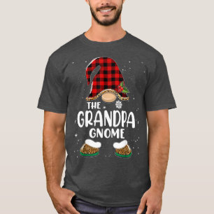 Opa Gnome Buffalo Kariert Matching Family Christ T-Shirt