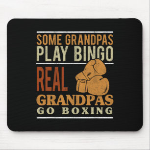 Opa Go Boxing Kickboxer Kickboxing Großvater Mousepad
