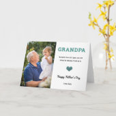 Opa Grandad Vathers Day niedliches Foto Karte (Gelbe Blume)