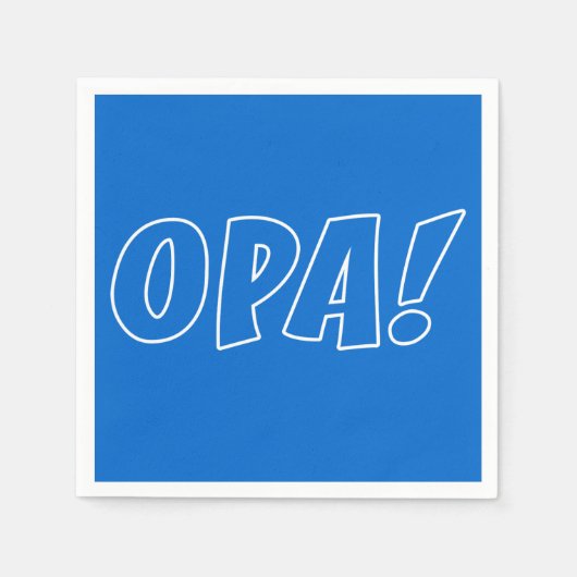 Opa Gria Celebration Blue Napkins Serviette (Vorderseite)