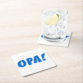 Opa Gria Celebration Rechteckiger Pappuntersetzer (Vor Ort)