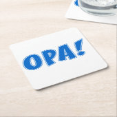 Opa Gria Celebration Rechteckiger Pappuntersetzer (angewinkelt)