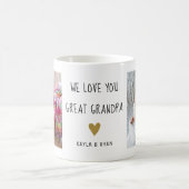 Opa Großkinder 2 FotoCollage Kaffeetasse (Mittel)