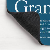 Opa Großvater Grandad Papa Definition Blau Mousepad (Ecke)