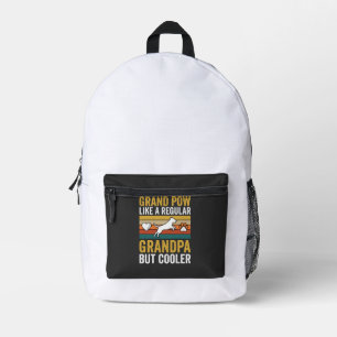 Opa Großvater Hunde Liebhaber Retro Bedruckter Rucksack