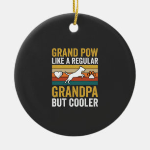 Opa Großvater Hunde Liebhaber Retro Keramik Ornament