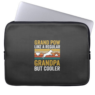 Opa Großvater Hunde Liebhaber Retro Laptopschutzhülle