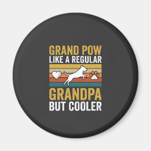 Opa Großvater Hunde Liebhaber Retro Magnet