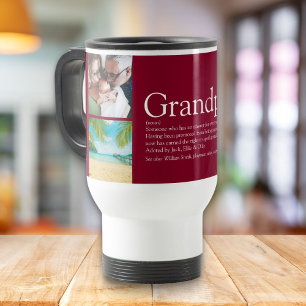 Opa Großvater Papa Definition Burgund 4 Foto Reisebecher
