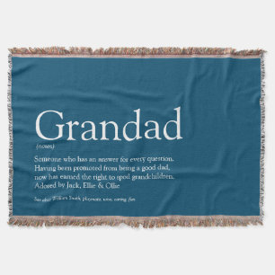 Opa Großvater Papa Großvater Definition Blau Decke