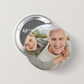 Opa Großvater personalisiertes Foto  Button (Vorne & Hinten)