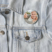 Opa Großvater personalisiertes Foto  Button (Beispiel)
