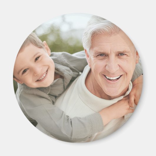Opa Großvater personalisiertes Foto  Magnet (Vorne)