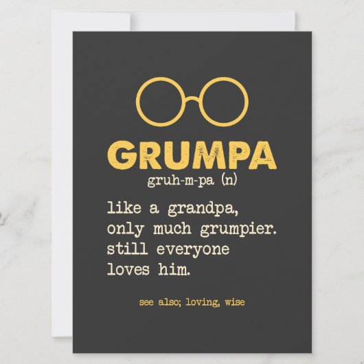 Opa - Grumpa - Definition (Vorderseite)