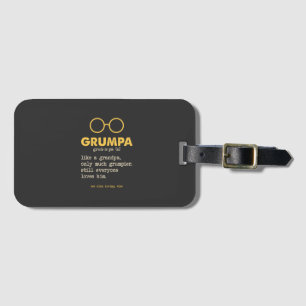 Opa - Grumpa - Definition Gepäckanhänger