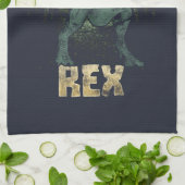 Opa Grumpasaurus Rex Dinosaurier T Rex Geschirrtuch (Gefaltet)